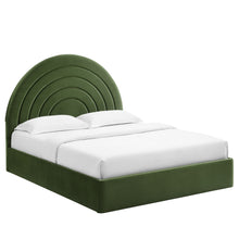 Load image into Gallery viewer, Solana Arched Performance Velvet Queen Platform Bed by Modway