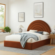 Load image into Gallery viewer, Solana Arched Performance Velvet Queen Platform Bed by Modway