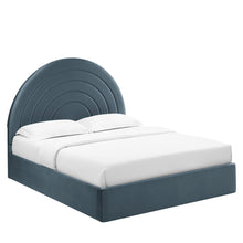 Load image into Gallery viewer, Solana Arched Performance Velvet King Platform Bed by Modway