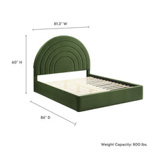 Load image into Gallery viewer, Solana Arched Performance Velvet King Platform Bed by Modway