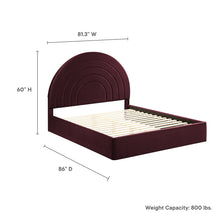 Load image into Gallery viewer, Solana Arched Performance Velvet King Platform Bed by Modway