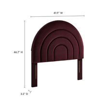 Load image into Gallery viewer, Solana Arched Performance Velvet Twin Headboard by Modway