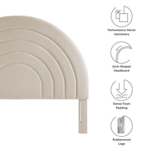 Load image into Gallery viewer, Solana Arched Performance Velvet Full Headboard by Modway
