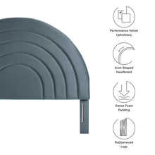Load image into Gallery viewer, Solana Arched Performance Velvet Full Headboard by Modway
