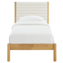Load image into Gallery viewer, Olea Channel Tufted Boucle Solid Wood Twin Platform Bed by Modway