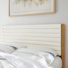 Load image into Gallery viewer, Olea Channel Tufted Boucle Solid Wood Queen Platform Bed by Modway