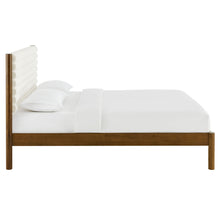 Load image into Gallery viewer, Olea Channel Tufted Boucle Solid Wood Queen Platform Bed by Modway