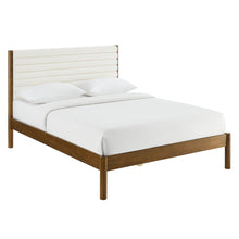 Load image into Gallery viewer, Olea Channel Tufted Boucle Solid Wood King Platform Bed by Modway