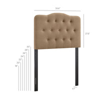 Load image into Gallery viewer, Annabel Premium Linen Blend Twin Headboard by Modway