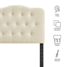 Load image into Gallery viewer, Annabel Premium Linen Blend Twin Headboard by Modway