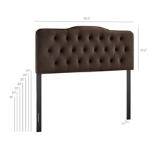 Load image into Gallery viewer, Annabel Stain-Resistant Performance Velvet Full Headboard by Modway
