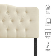 Load image into Gallery viewer, Annabel Premium Linen Blend Full Headboard by Modway