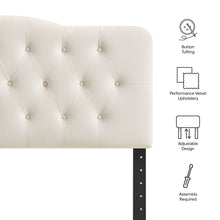 Load image into Gallery viewer, Annabel Stain-Resistant Performance Velvet King Headboard by Modway