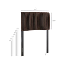Load image into Gallery viewer, Eloise Stain-Resistant Performance Velvet Twin Headboard by Modway