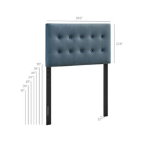 Load image into Gallery viewer, Emily Stain-Resistant Performance Velvet Twin Size Headboard by Modway