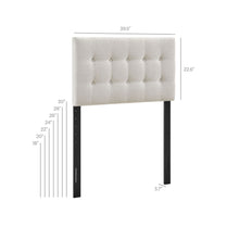 Load image into Gallery viewer, Emily Fabric Upholstered Twin Size Headboard by Modway