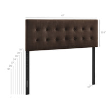 Load image into Gallery viewer, Emily Stain-Resistant Performance Velvet Queen Size Headboard by Modway