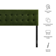 Load image into Gallery viewer, Emily Stain-Resistant Performance Velvet Queen Size Headboard by Modway