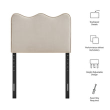 Load image into Gallery viewer, Athena Stain-Resistant Performance Velvet Twin Size Headboard by Modway