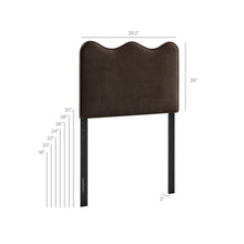 Load image into Gallery viewer, Athena Stain-Resistant Performance Velvet Twin Size Headboard by Modway