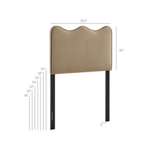 Load image into Gallery viewer, Athena Stain-Resistant Performance Velvet Twin Size Headboard by Modway
