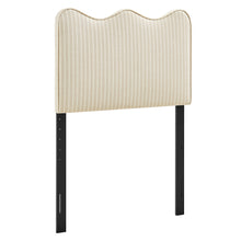 Load image into Gallery viewer, Athena Striped Fabric Upholstered Twin Size Headboard by Modway