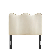 Load image into Gallery viewer, Athena Striped Fabric Upholstered Twin Size Headboard by Modway