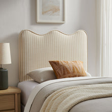 Load image into Gallery viewer, Athena Striped Fabric Upholstered Twin Size Headboard by Modway