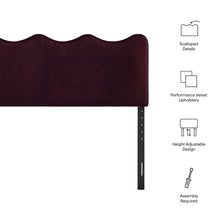 Load image into Gallery viewer, Athena Stain-Resistant Performance Velvet Full Size Headboard by Modway