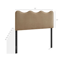 Load image into Gallery viewer, Athena Stain-Resistant Performance Velvet Full Size Headboard by Modway