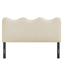 Load image into Gallery viewer, Athena Striped Fabric Upholstered Full Size Headboard by Modway