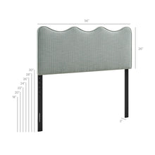 Load image into Gallery viewer, Athena Striped Fabric Upholstered Full Size Headboard by Modway