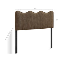 Load image into Gallery viewer, Athena Striped Fabric Upholstered Queen Size Headboard by Modway