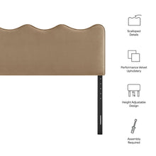 Load image into Gallery viewer, Athena Stain-Resistant Performance Velvet King Size Headboard by Modway