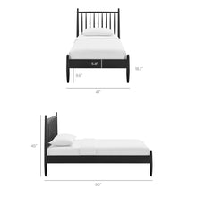 Load image into Gallery viewer, Zane Twin Size Spindle Bed Frame by Modway
