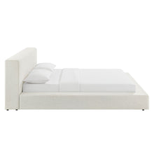 Load image into Gallery viewer, Luma Chenille Upholstered King Platform Bed Frame by Modway