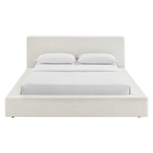 Load image into Gallery viewer, Luma Chenille Upholstered King Platform Bed Frame by Modway