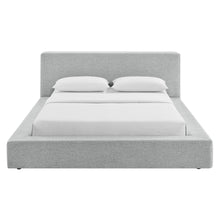 Load image into Gallery viewer, Luma Chenille Upholstered King Platform Bed Frame by Modway
