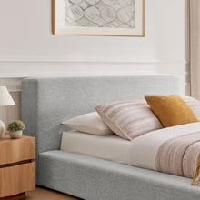 Load image into Gallery viewer, Luma Chenille Upholstered King Platform Bed Frame by Modway