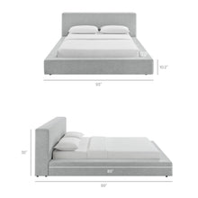 Load image into Gallery viewer, Luma Chenille Upholstered King Platform Bed Frame by Modway