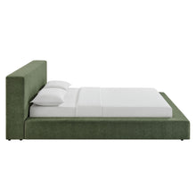 Load image into Gallery viewer, Luma Chenille Upholstered King Platform Bed Frame by Modway