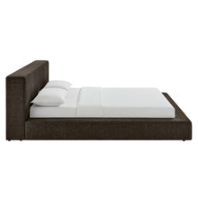 Load image into Gallery viewer, Luma Chenille Upholstered King Platform Bed Frame by Modway