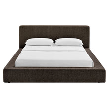 Load image into Gallery viewer, Luma Chenille Upholstered King Platform Bed Frame by Modway