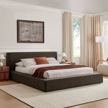 Load image into Gallery viewer, Luma Chenille Upholstered King Platform Bed Frame by Modway