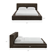 Load image into Gallery viewer, Luma Chenille Upholstered King Platform Bed Frame by Modway