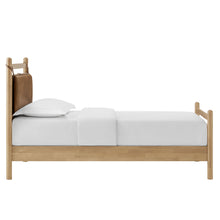 Load image into Gallery viewer, Leni Twin Size Vegan Leather and Wood Platform Bed Frame by Modway