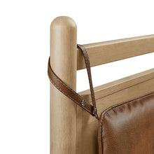 Load image into Gallery viewer, Leni Full Size Vegan Leather and Wood Platform Bed Frame by Modway