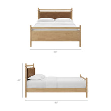 Load image into Gallery viewer, Leni Full Size Vegan Leather and Wood Platform Bed Frame by Modway