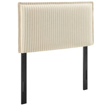 Load image into Gallery viewer, Camille Striped Linen Blend Twin Size Headboard by Modway