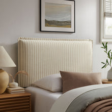 Load image into Gallery viewer, Camille Striped Linen Blend Twin Size Headboard by Modway